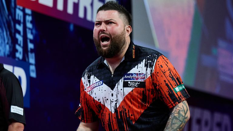 Michael Smith at the World Matchplay