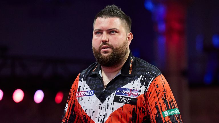 Michael Smith at the World Matchplay